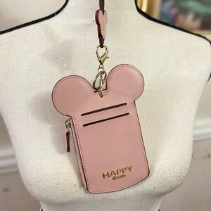 Travel Neck Pouch, Cute Animal Mickey ID Case Card Holder